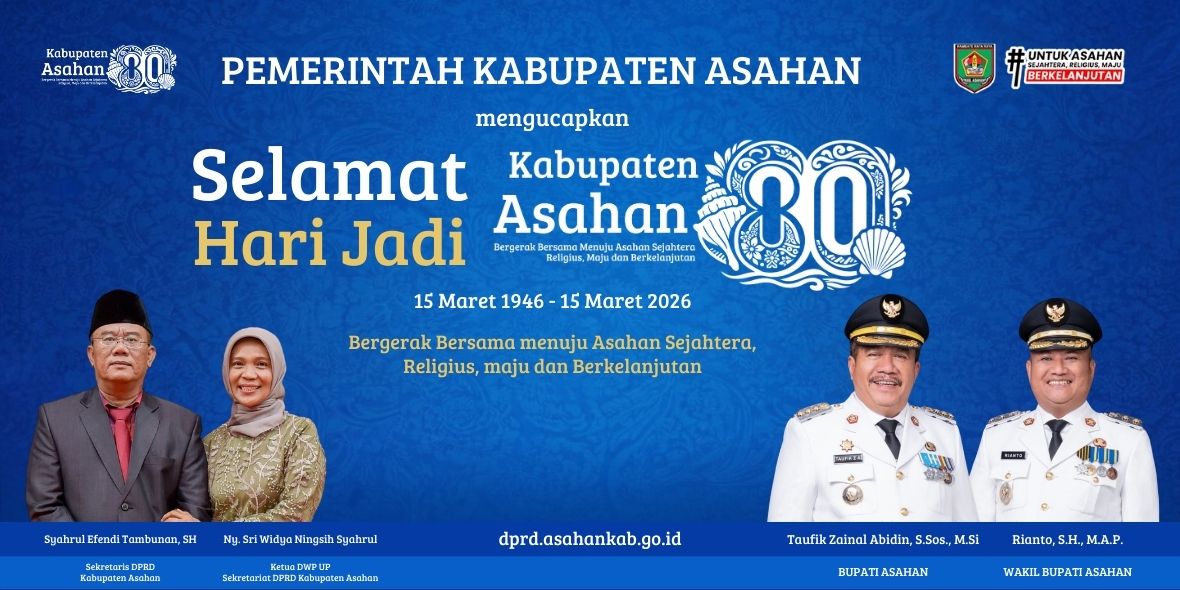 Sekretariat DPRD Kab. Asahan dan DWP UP Sekretariat DPRD Ucapkan Selamat Hari Jadi ke-80 Kabupaten Asahan